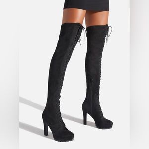 Black Thigh High Heels, Over the knee Boot heels